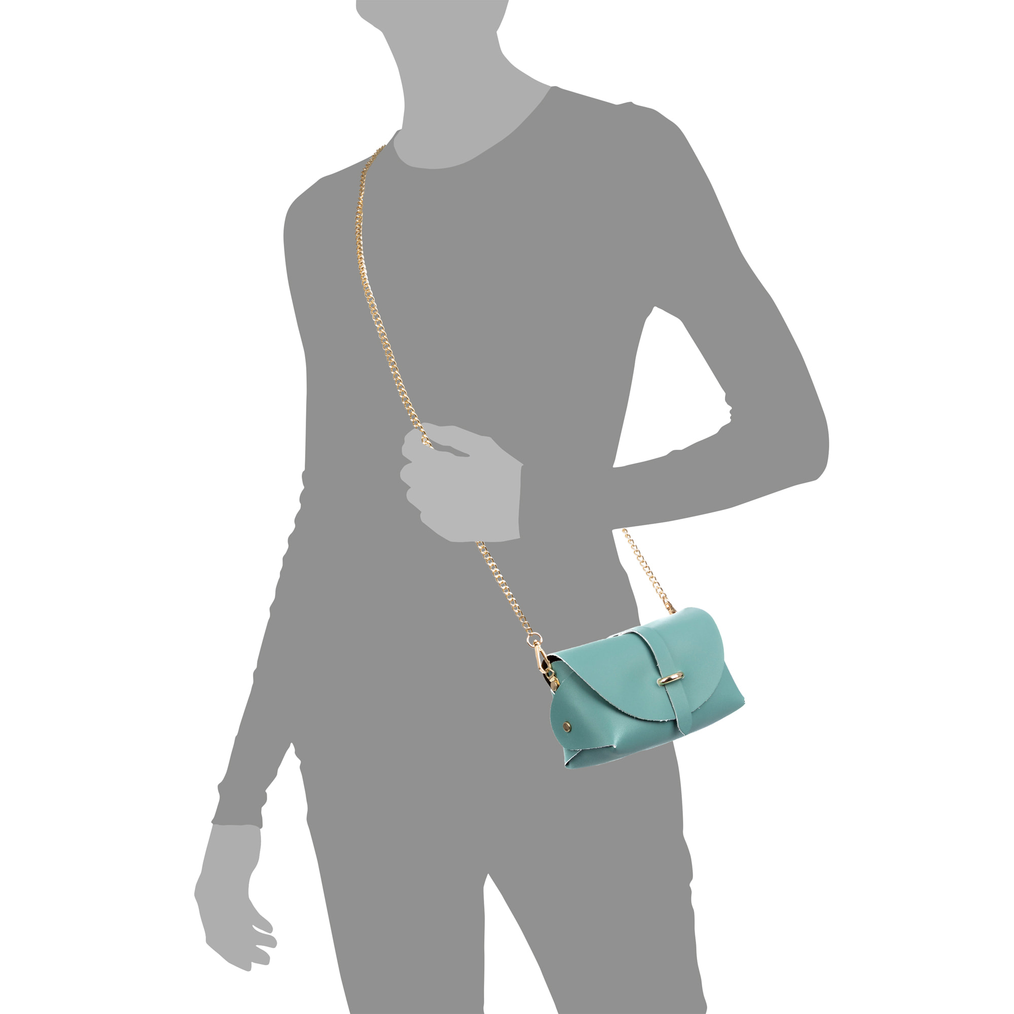 Aurora Bolso bandolera Mujer. Piel auténtica Ruga