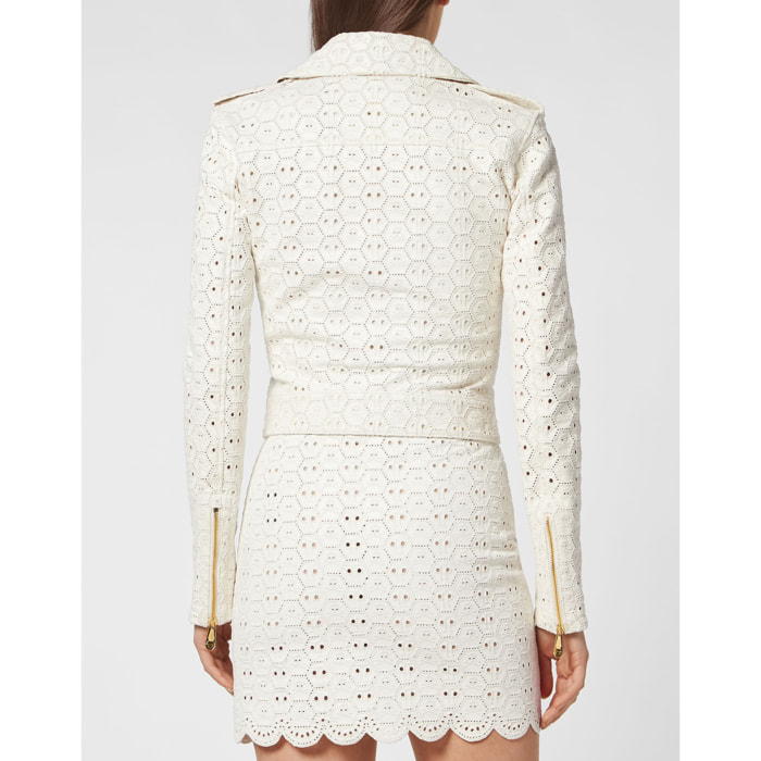 PHILIPP PLEIN Giacca biker in pelle