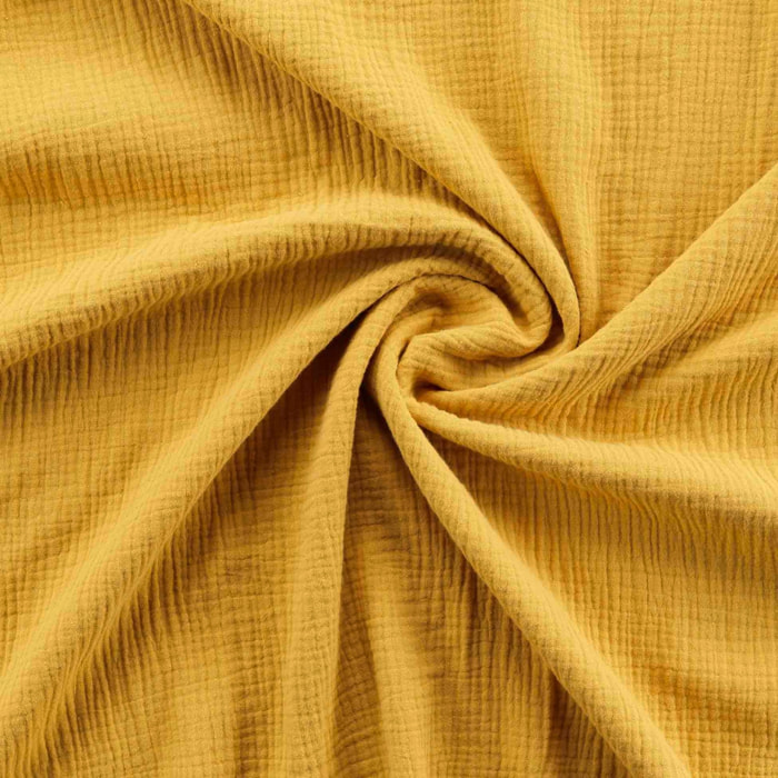 Parure de lit en gaze de coton - Jaune