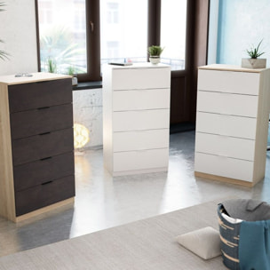 Cómoda Luca Blanco Artik (Blanco Mate) - Roble Canadian