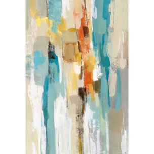 Tableau abstrait structure liquide  Toile imprimée
