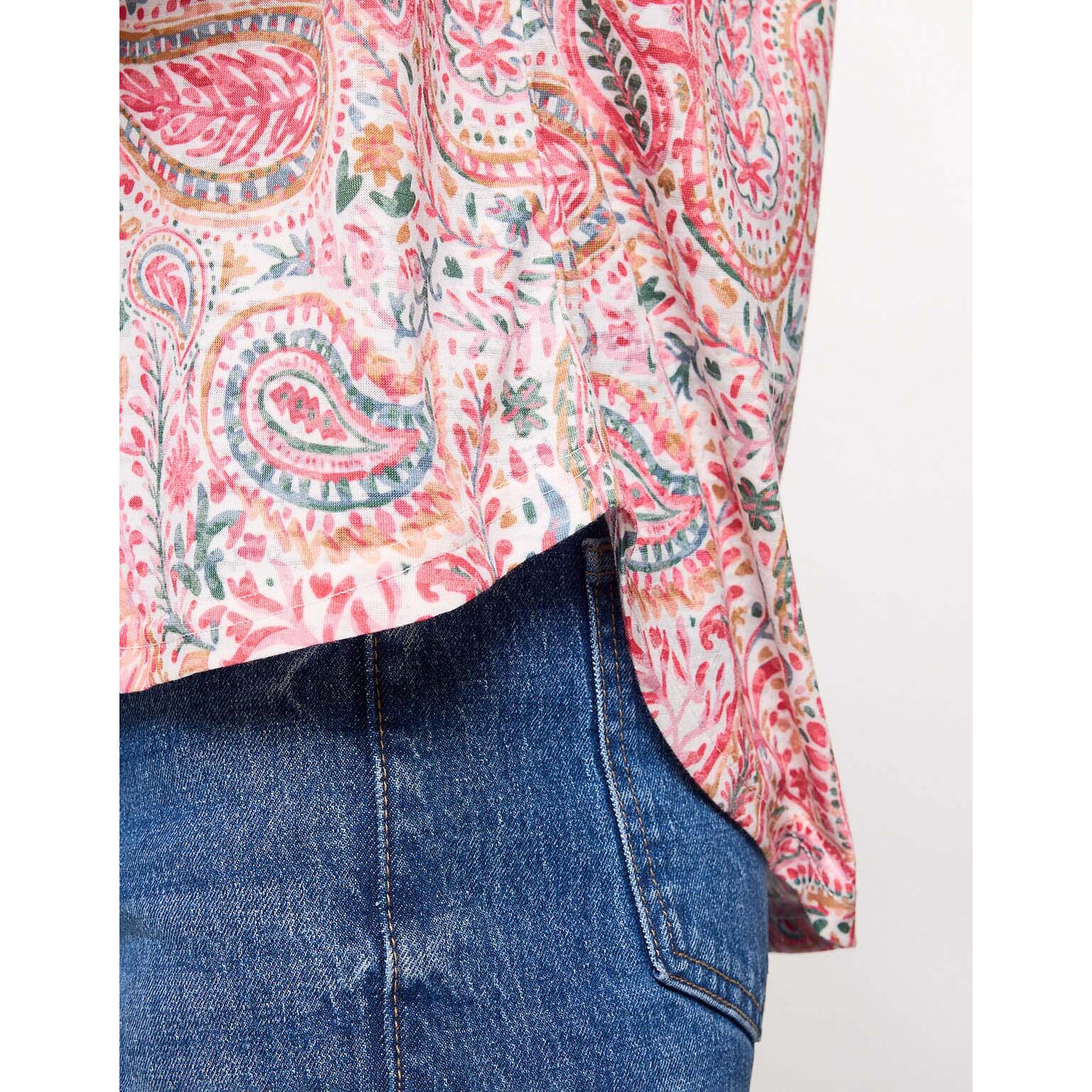 Camiseta Manga Corta Rosa - Rustica