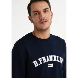 Sudadera de Hombre Varsity Sweatshirt en Azul Marino D.Franklin