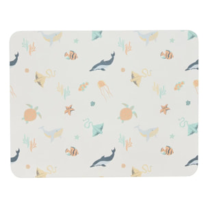 Tapis de Salle de Bain Orta en Diatomite 45x35cm Imprimé Animaux Marins