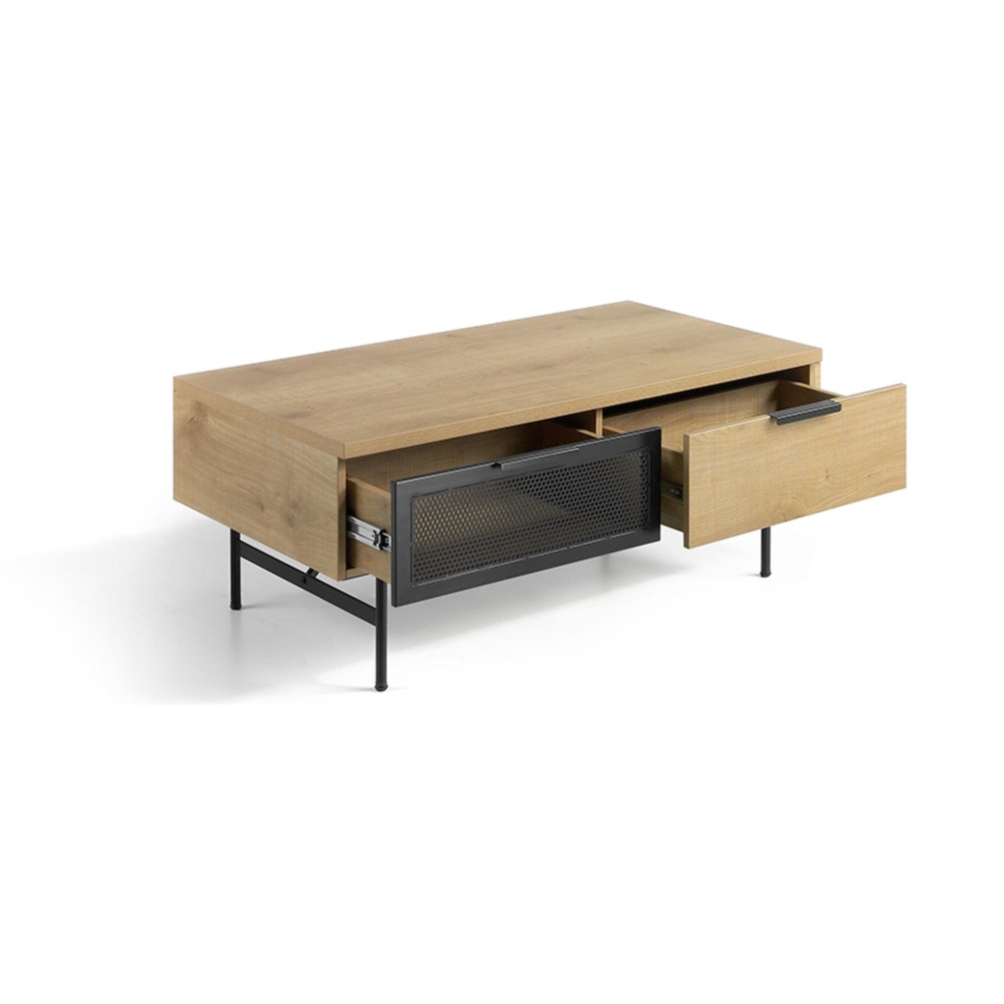 Mesa de centro – Roble y metal