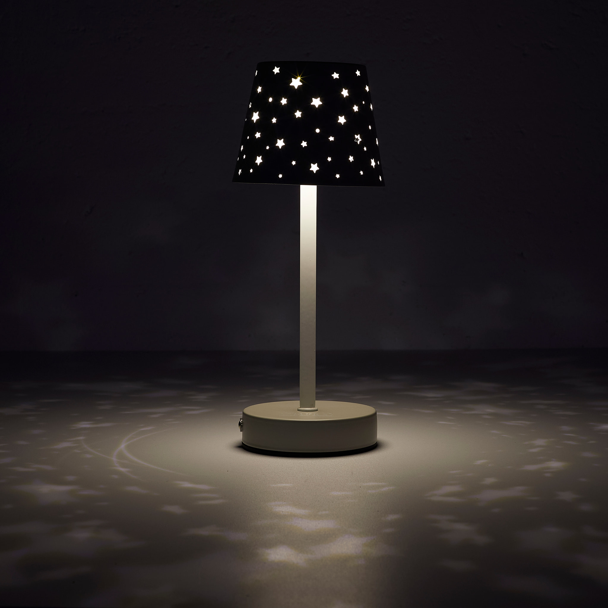 Lampe De Table Rechargeable Etoiles Ajourees