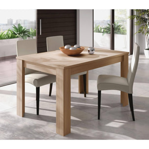 Tavolo allungabile Midland, Tavolo per sala da pranzo allungabile, Tavolo da pranzo estensibile con allunga, cm 140/190x90h78, Rovere