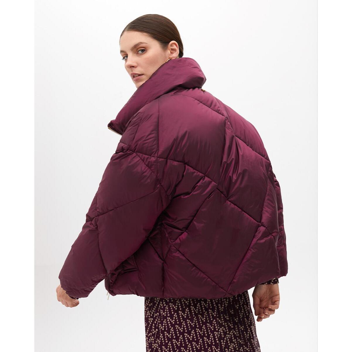 Anorak Metallico Trapuntato Midi