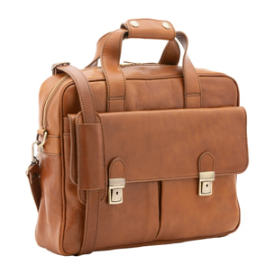 Borsa a mano  unisex In Vera pelle Made in Italy 38x36x10 cm