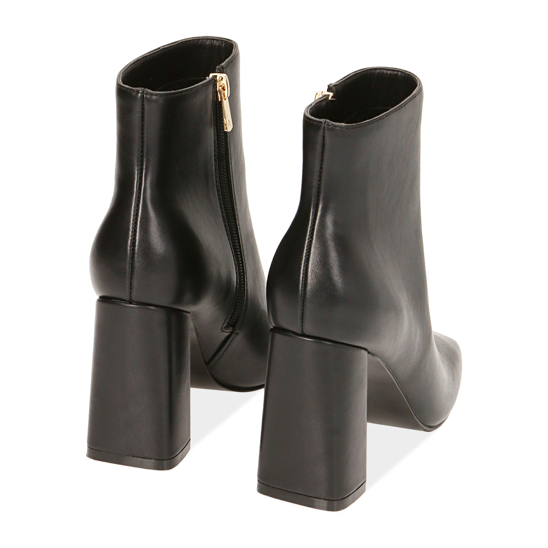 Ankle boots neri, tacco 9 cm