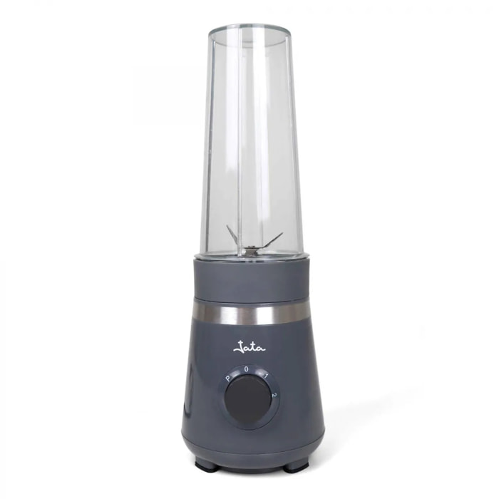Batidora de vaso portátil JATA JEBT1001 de 600 W. 4 cuchillas. 2 velocidades + pulse. Pica hielo