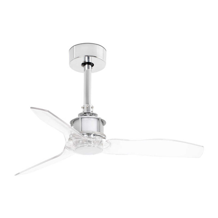 JUST FAN XS Ventilateur chrome/transparent 81cm