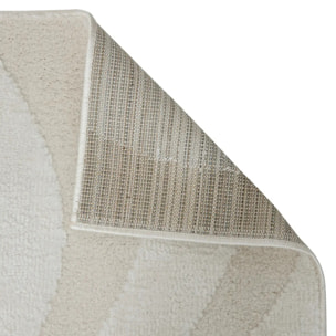 Tapis effet laine Anoai blanc 150x100cm