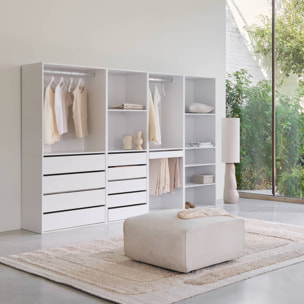 Kit dressing modulable décor bois 4 éléments MODULO