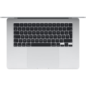 Ordinateur Apple MACBOOK Air 15" Puce M4 CPU 10 / GPU 10 cœurs Mémoire RAM 16Go Stockage 1To SSD Retina Argent