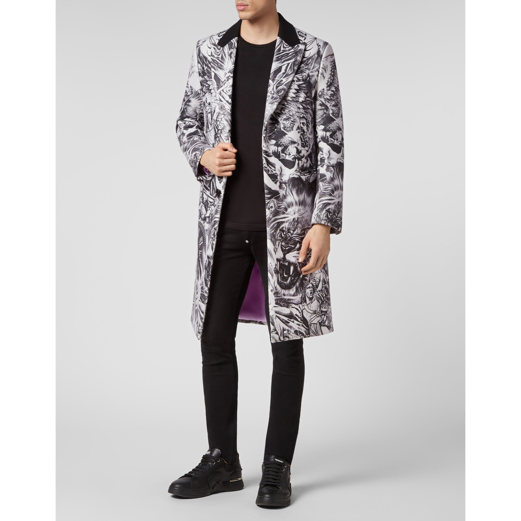 PHILIPP PLEIN COAT LONG TATTOO
