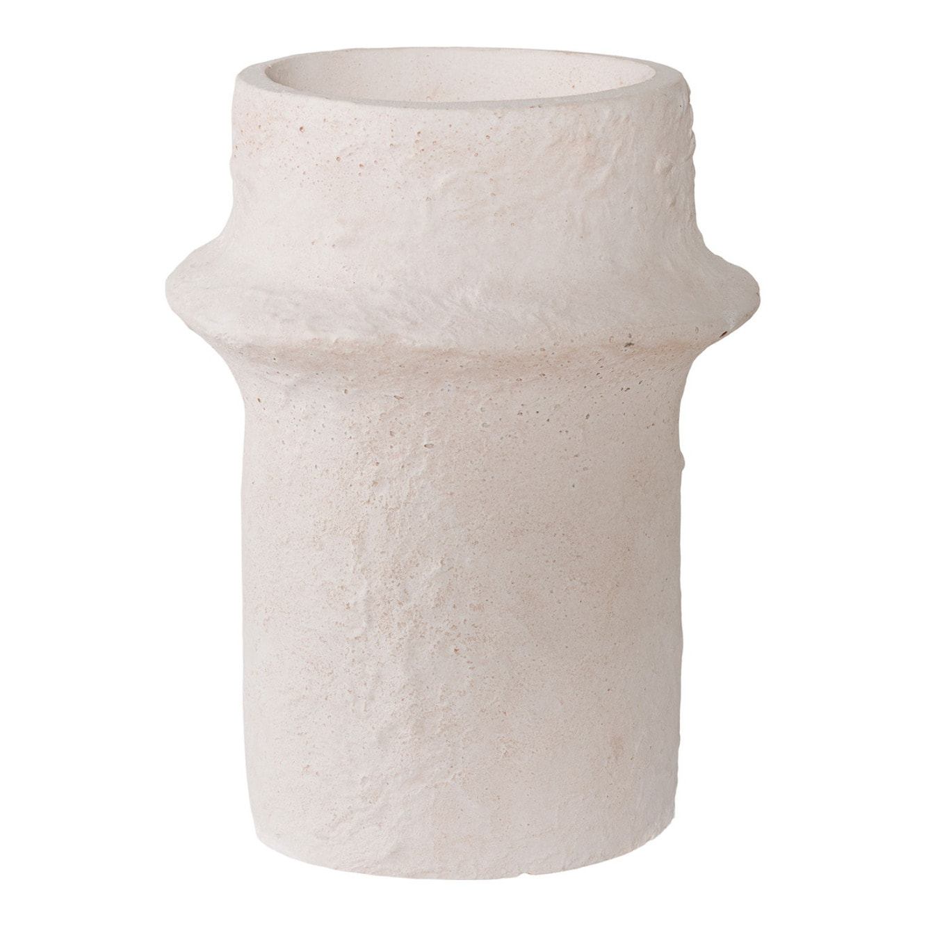 Set 2 portacandele in cemento bianco Vikasa Home