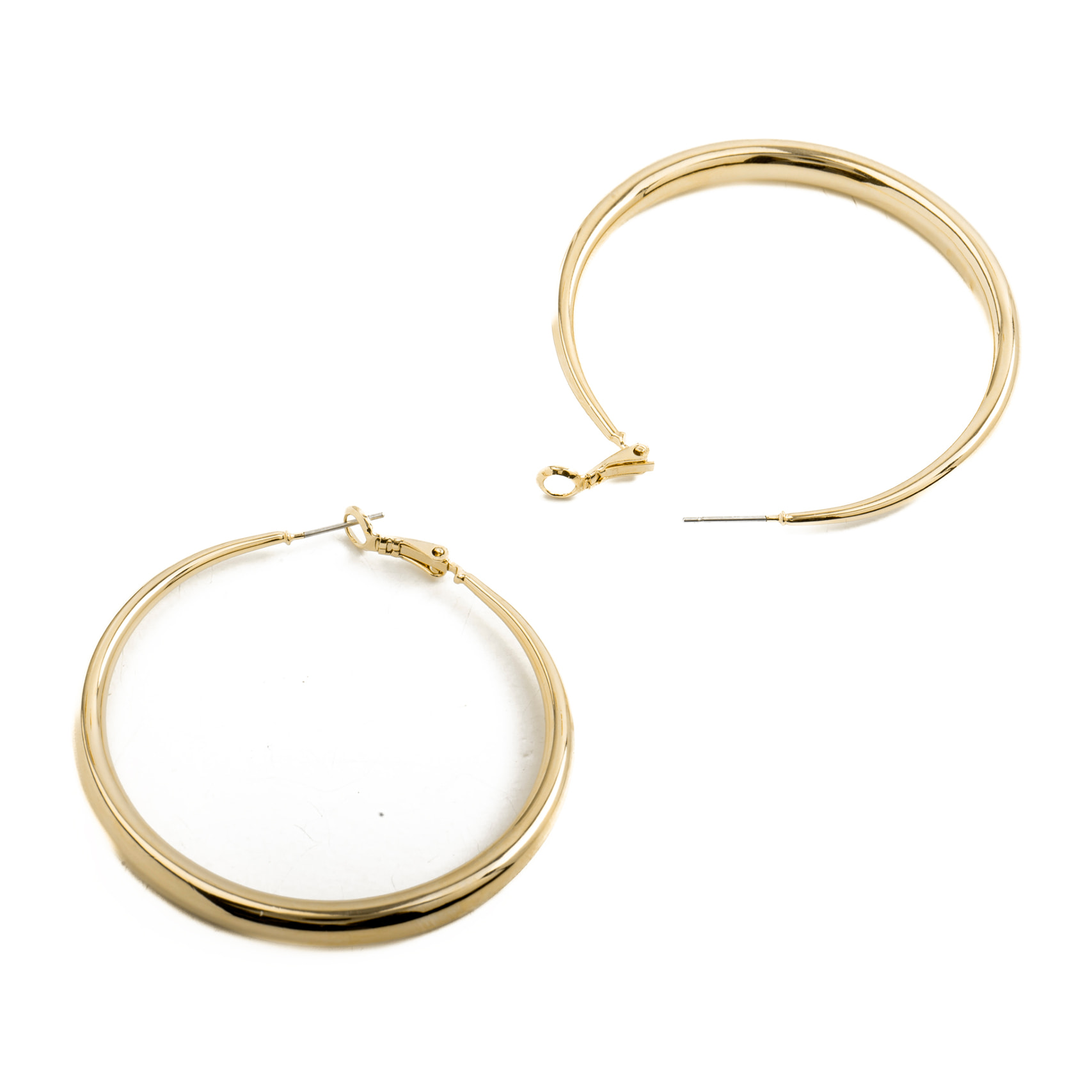 Pendientes de 54mm de diámetro acabado oro amarillo de 18k