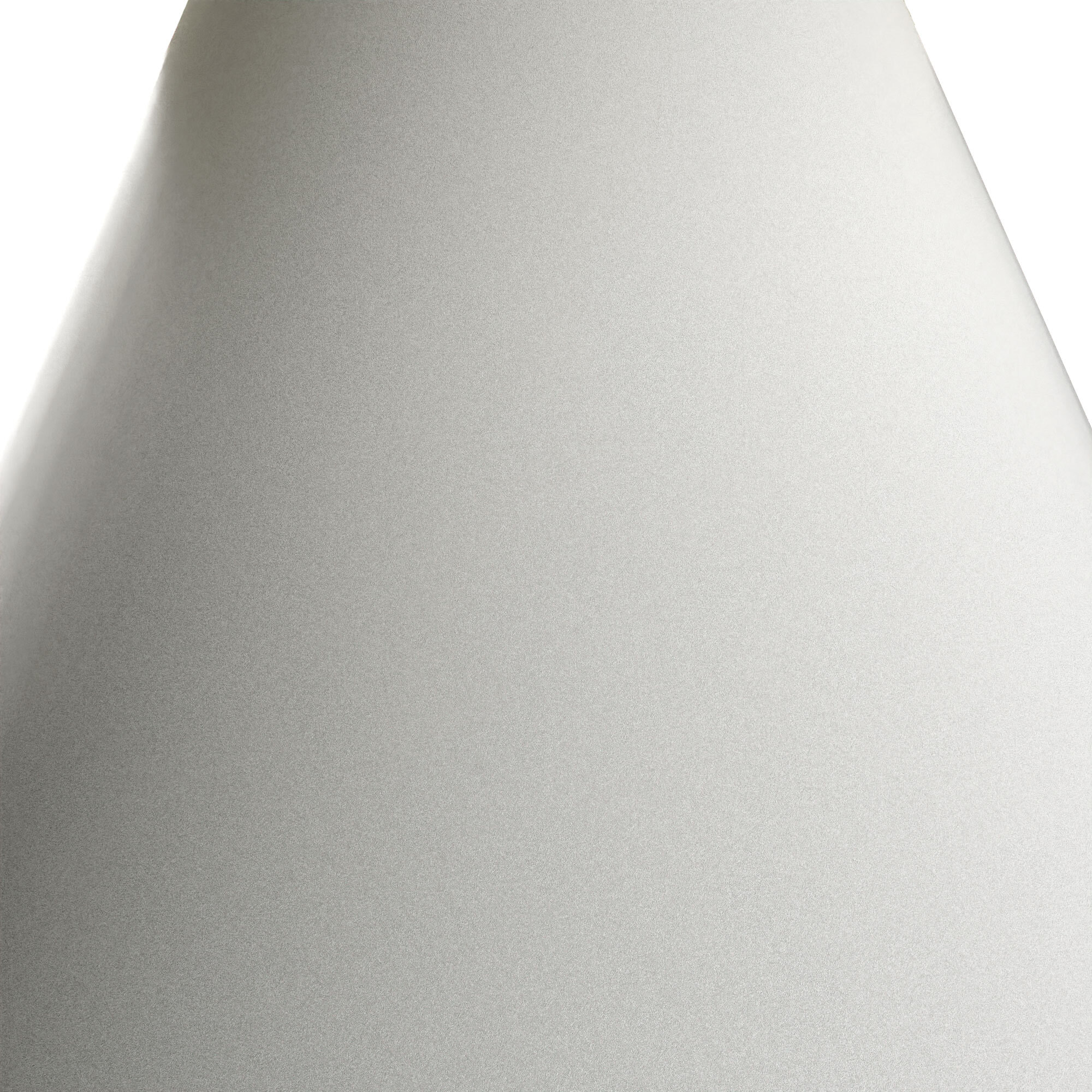 Artù White - Tavolo da pranzo rotondo ⌀ 120 cm in legno laminato con base a cono in metallo Grigio Testurizzato