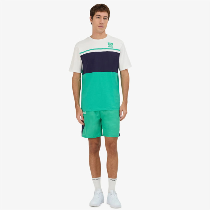 Kappa - Pantaloni Corti Uomo Verde - Logo Gaggio