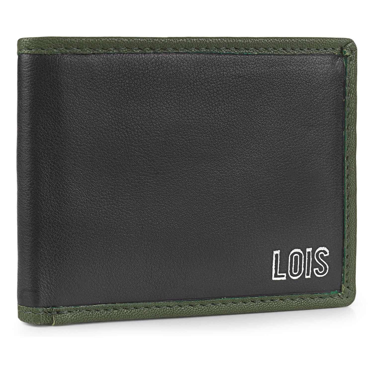 Cartera Hombre Piel Lois Davis Negro-Kaki