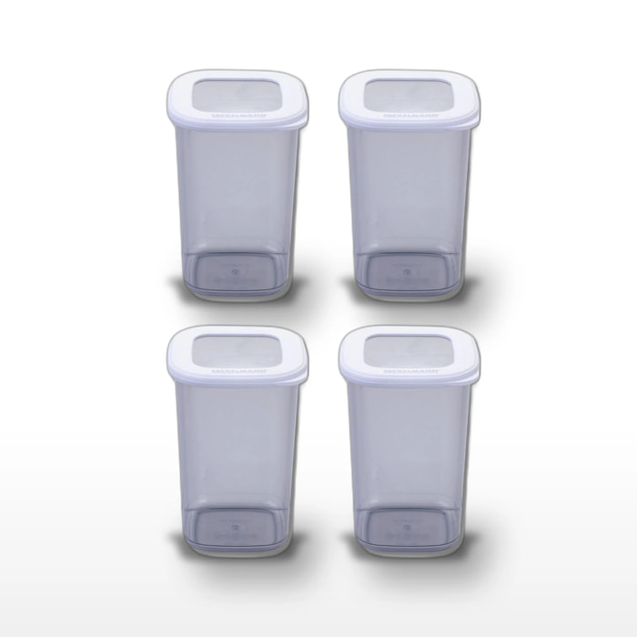 Lot de 4 Boîtes à Provisions Fackelmann Storage