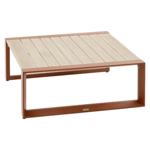 Salon de jardin Allure 5 places acajou