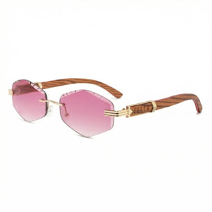 Gafas de Sol Feler 1819-5 Polarizadas de Madera Unisex 57 mm