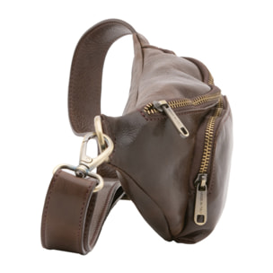 Marsupio  da uomo In Vera pelle Made in Italy 30x15x8,5 cm