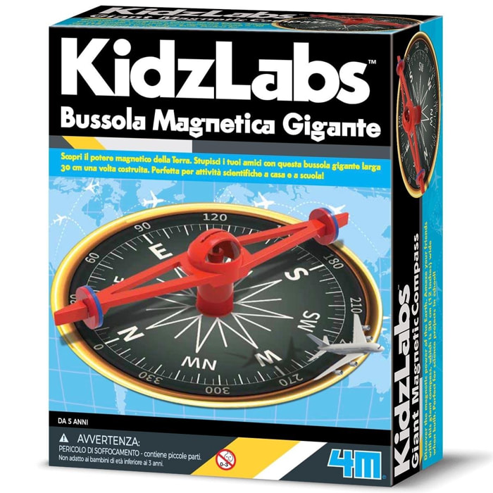 Kidzlabs - Bussola Magnetica Gigante