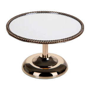 Alzata d.30xh20 cm con specchio elegance - Pezzi 1 - ORO - Bianchi Dino SpA