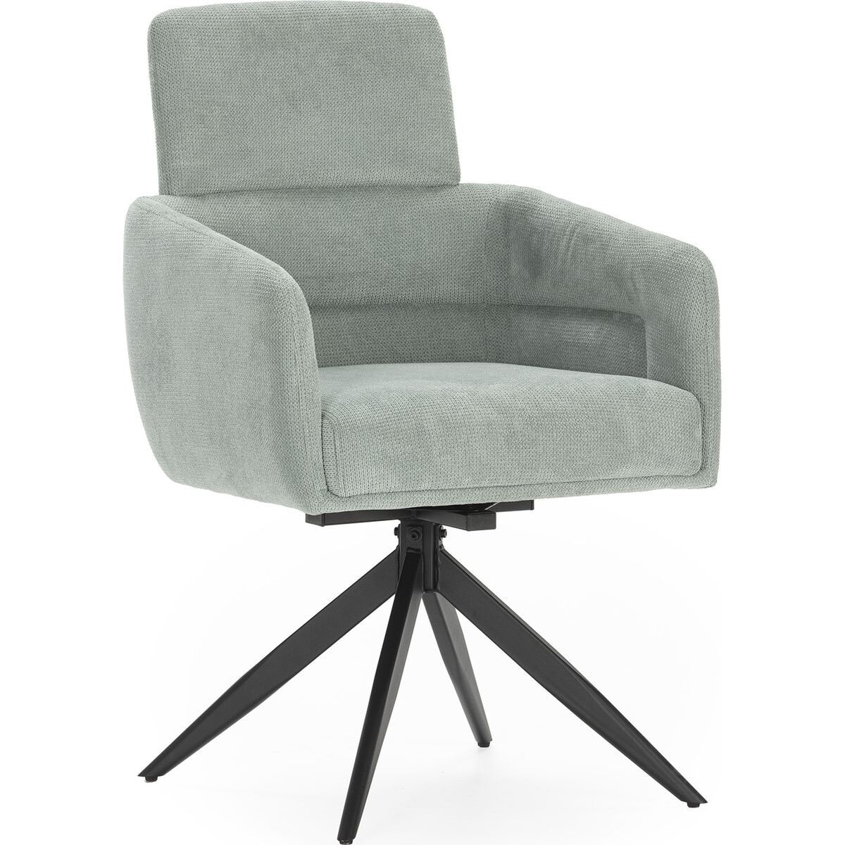 Lot de 2 fauteuils pivotants en tissu - ALVAR