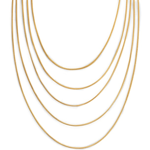 Collier Cleopatra Acier Plaqué Or