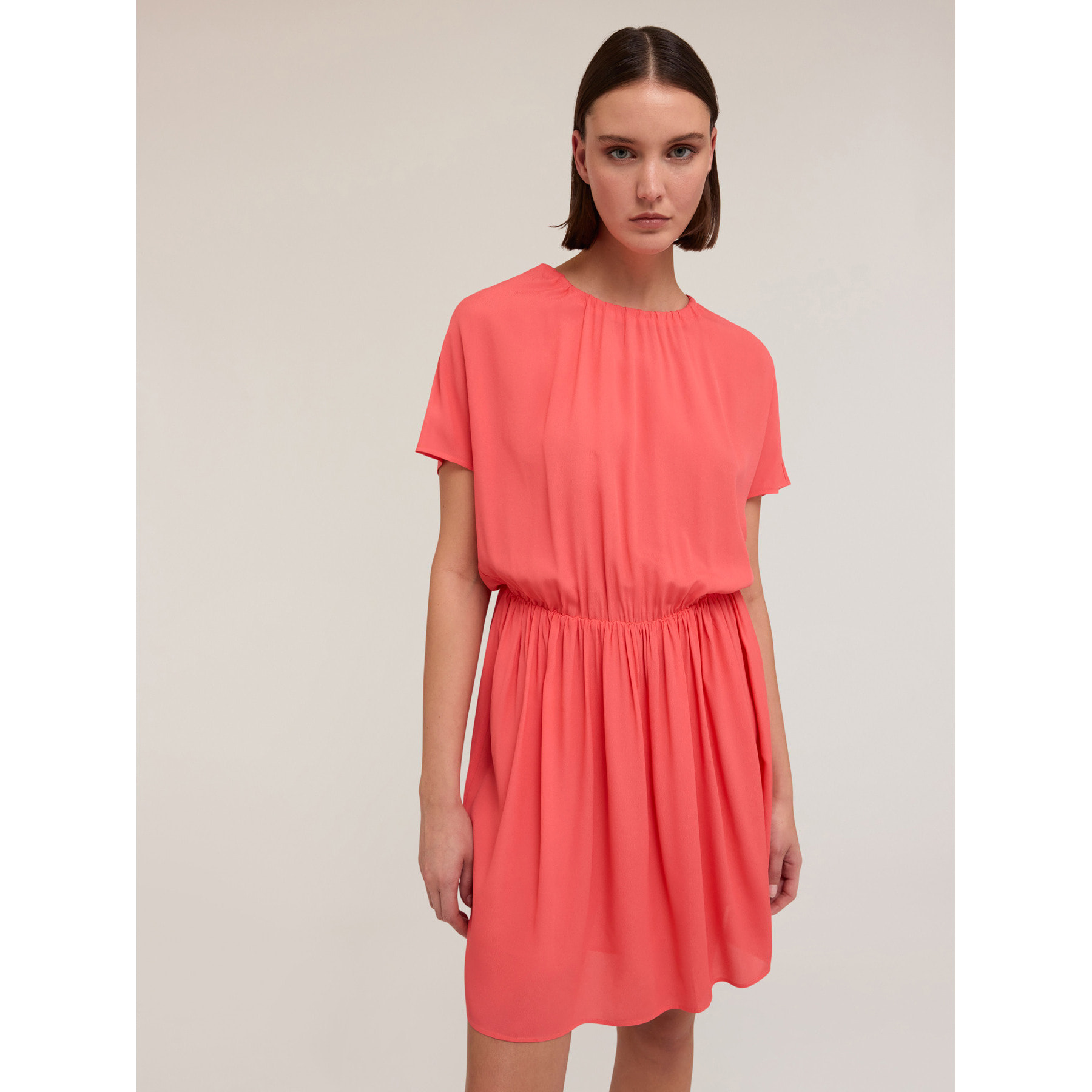 Motivi - Minivestido con fruncidos - Rosa