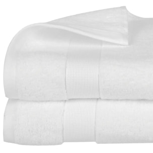 Drap de douche "Essentiel" - coton 450 gr/m² - blanc 70x130 cm