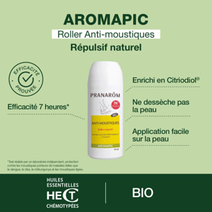 Pranarom - Roller corporel anti-moustique - Bio - 75 ml
