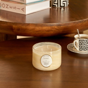 Bougie parfumée 540g Wavy Vanille ambrée