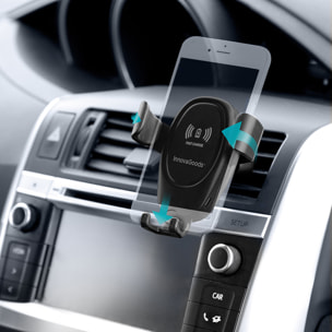 Supporto per Cellulare con Caricabatterie Senza Fili per Auto Wolder InnovaGoods