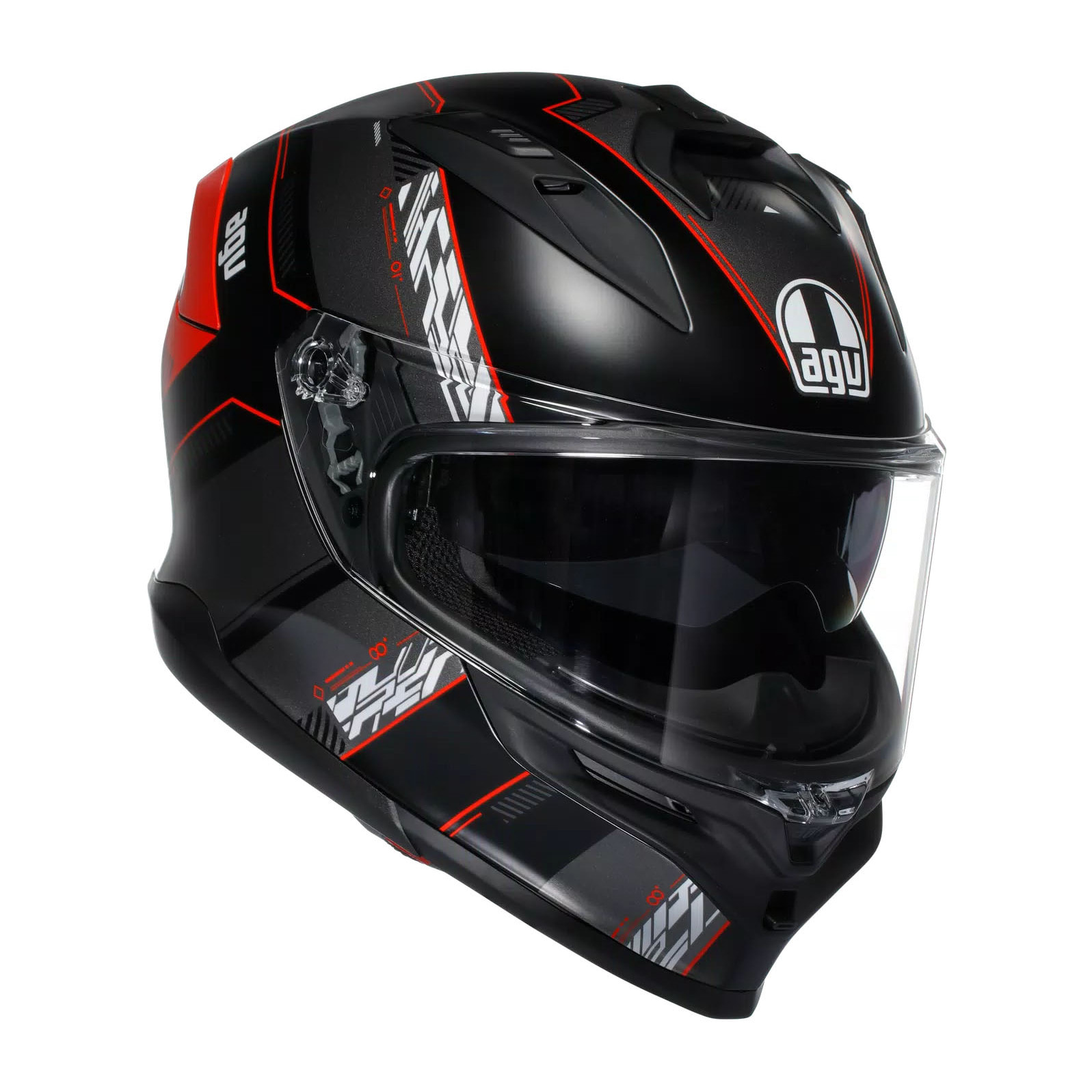 CASCO AGV K7 AGV E2206 MPLK KYBER MATT BLACK/RED