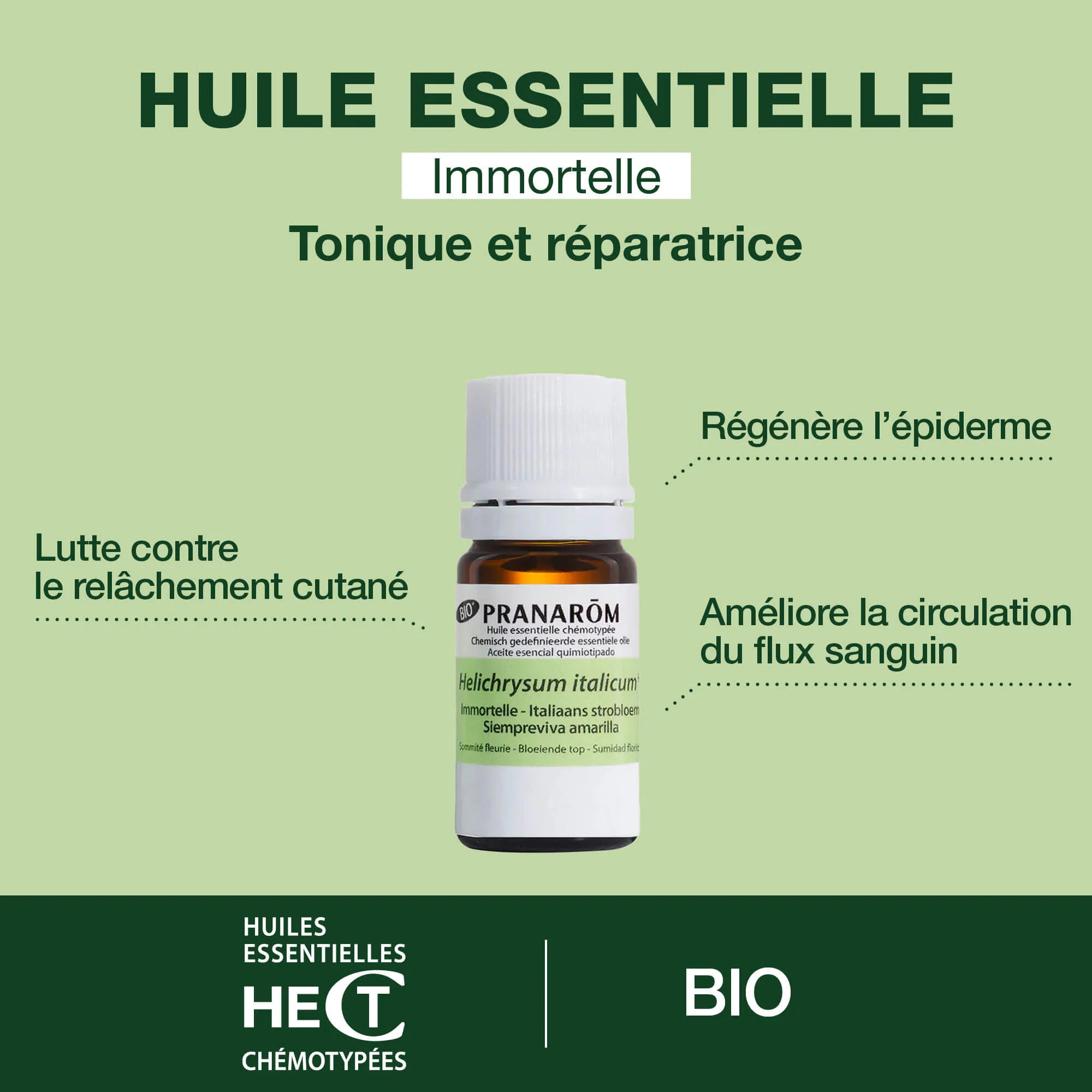 Pranarom - Huile Essentielle d'Immortelle (Hélichryse) - Bio - 5 ml