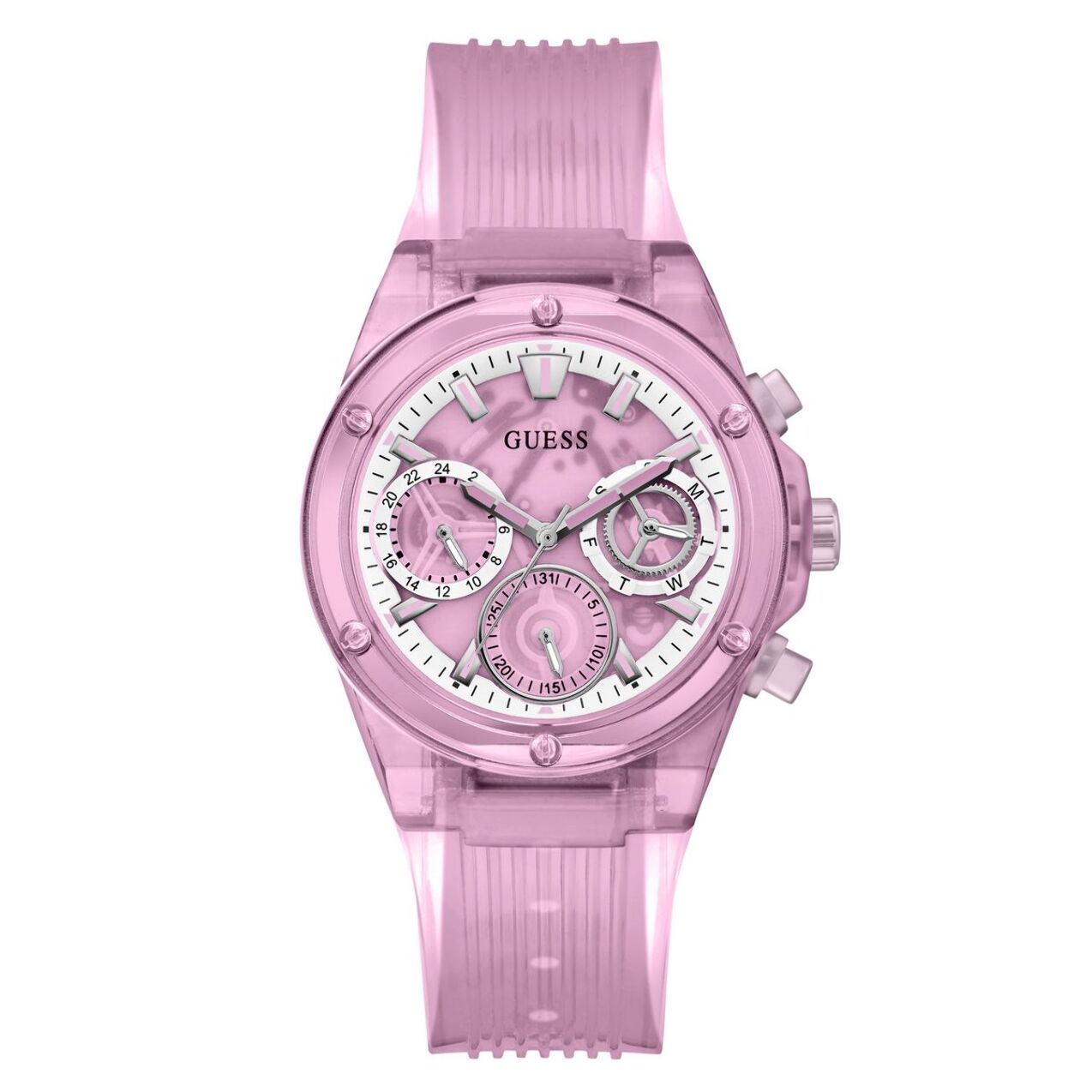 Reloj Guess GW0438L2 Mujer Analogico Cuarzo con Correa de Silicona