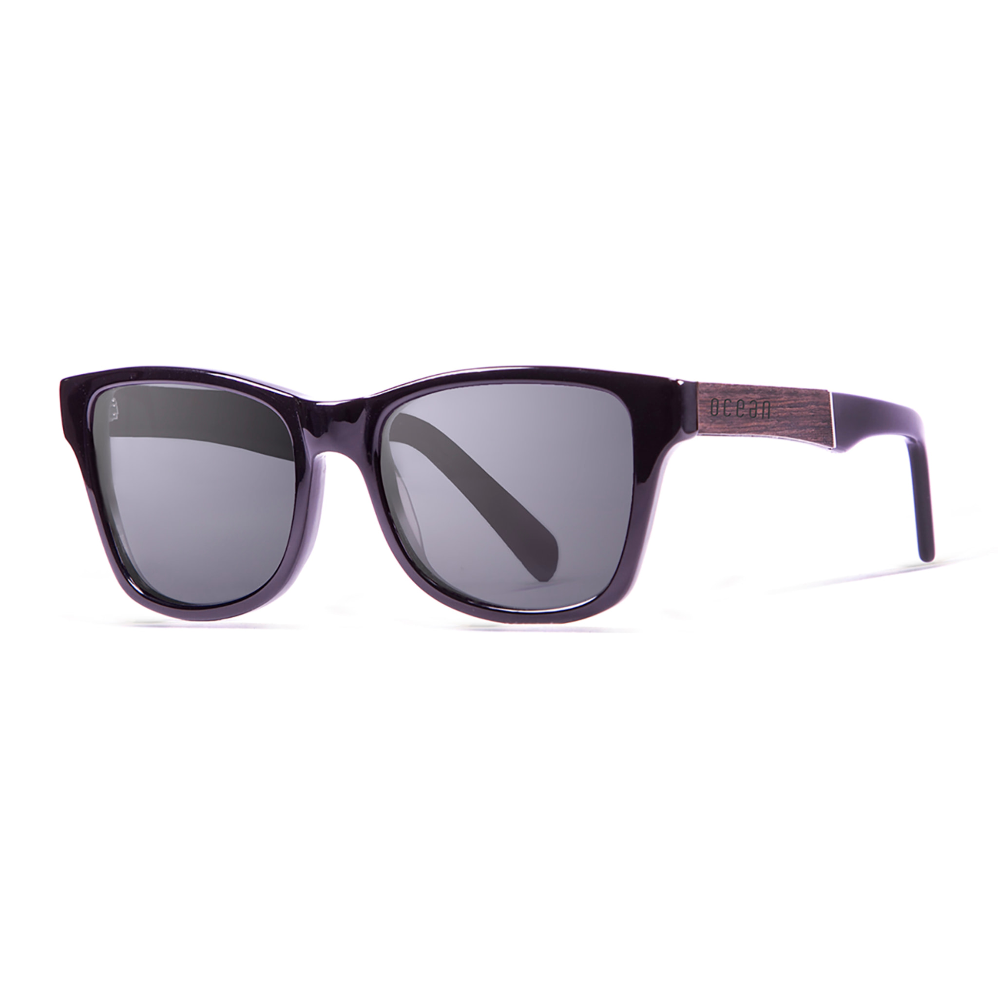 Gafas de sol OCEAN LAGUNA - Negro brillante con patillas negro brillante y ébano / Ahumada