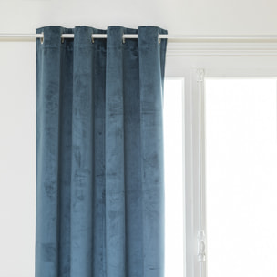 Rideau occultant "Théa" - bleu égéen - 140x260 cm