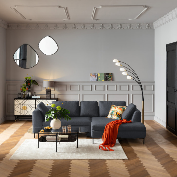 Canapé d'angle Gianna 290cm gris foncé Kare Design