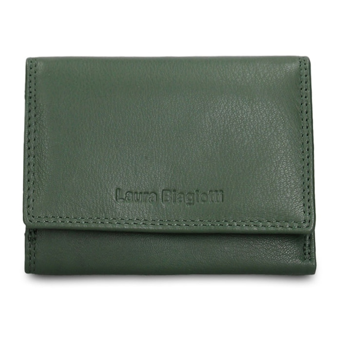 Portafoglio da donna in vera pelle - Modello Valoria Ultra - Casual - 12.0 x 9.0 x 2.0 cm