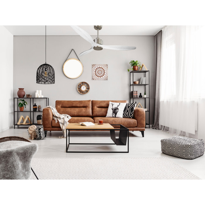 Ventilador de techo Reversible Termostato Wifi Motor DC Techos Inclinados Mando a Distancia Hypersilence Memoria SalD166C0364990 PURLINE