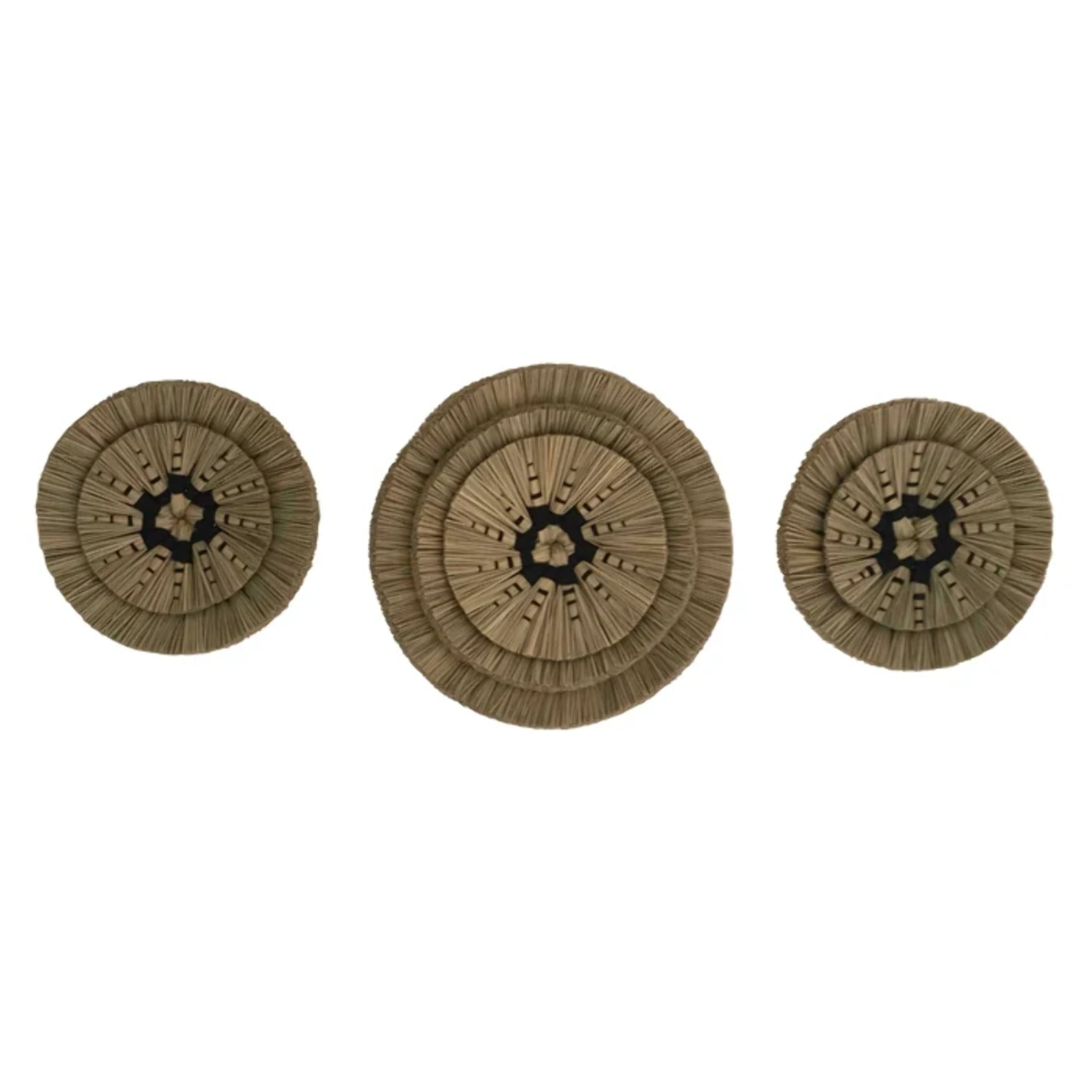 Décoration murale en matière naturelle (lot de 3) - Shama