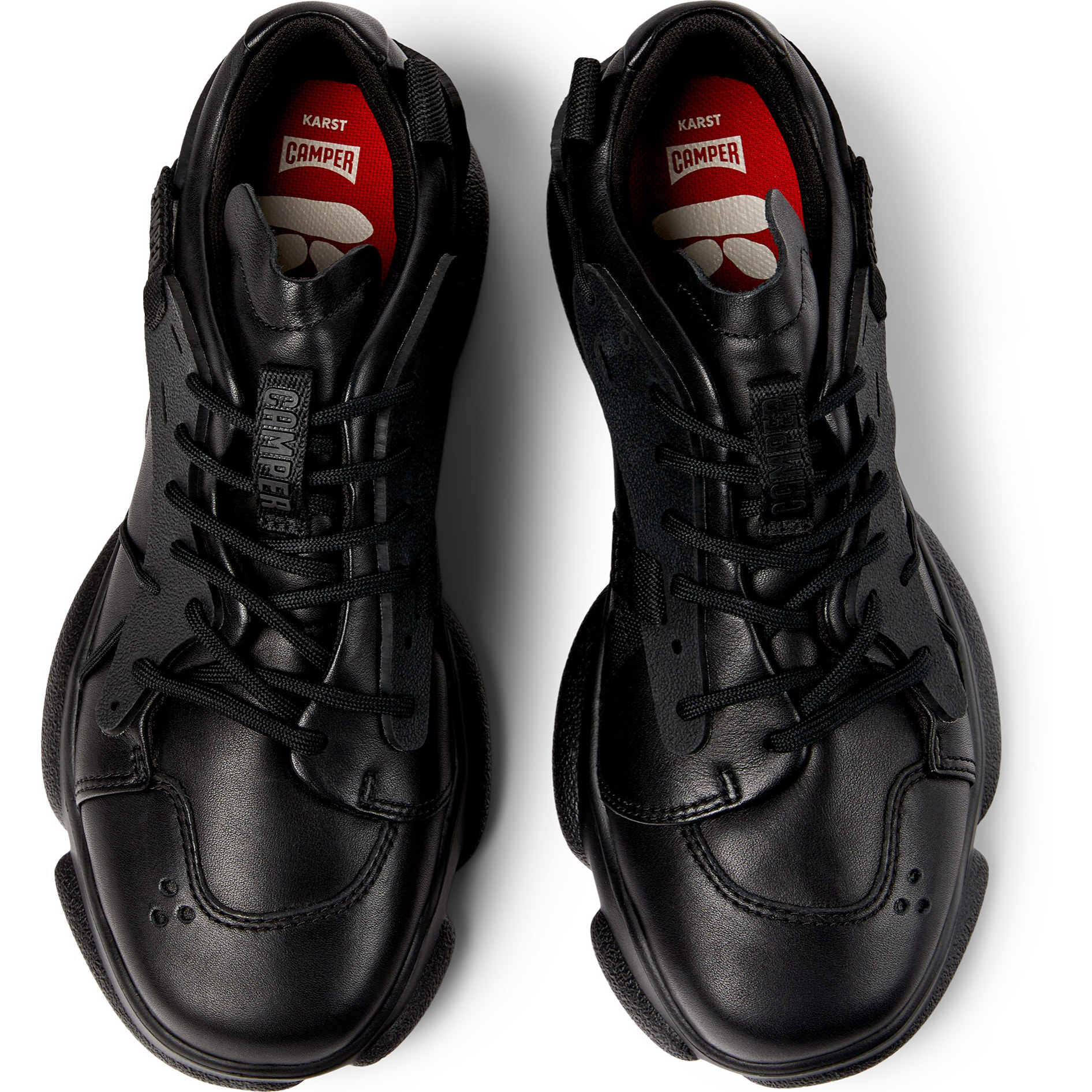 Zapatillas - CAMPER Karst - Negro - Piel lisa / Goma