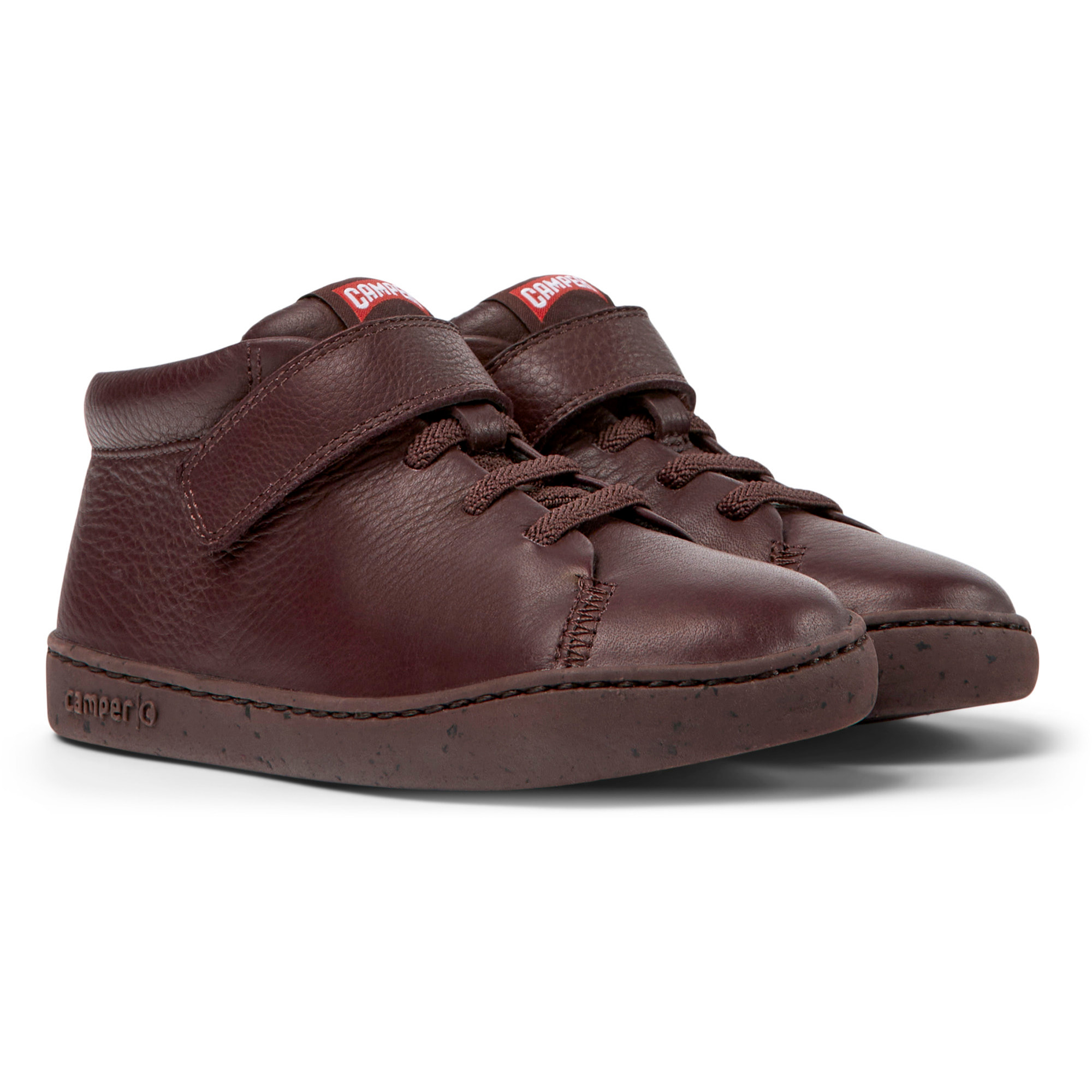 Botines - CAMPER Peu Touring - Burdeos - Cuero liso