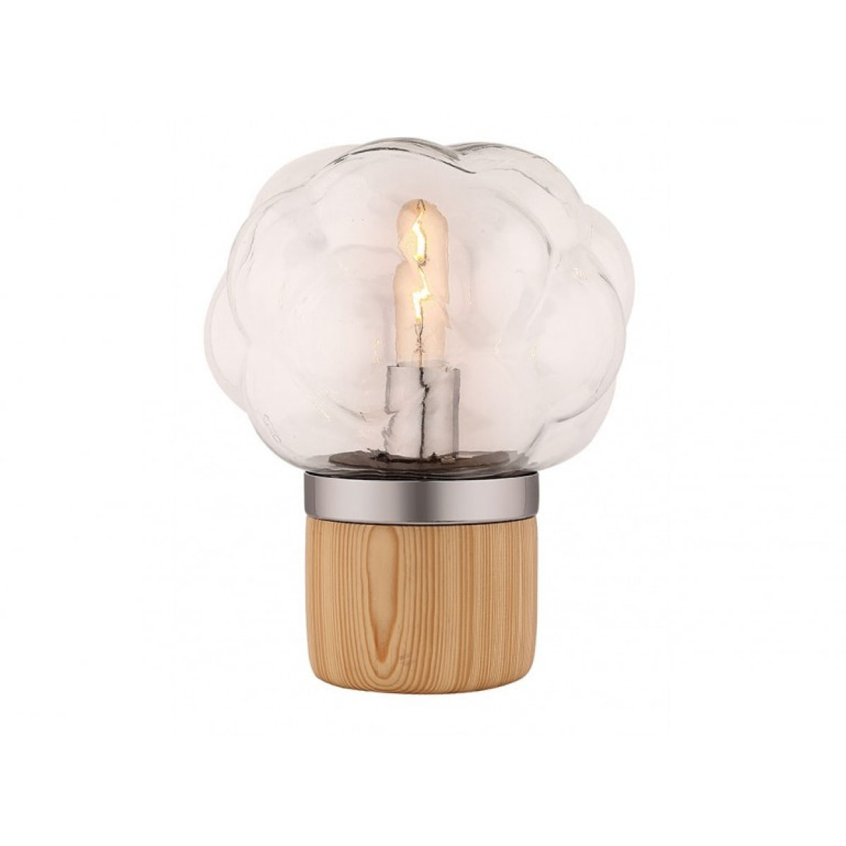 Lampe à poser en verre transparent - CHAMPI